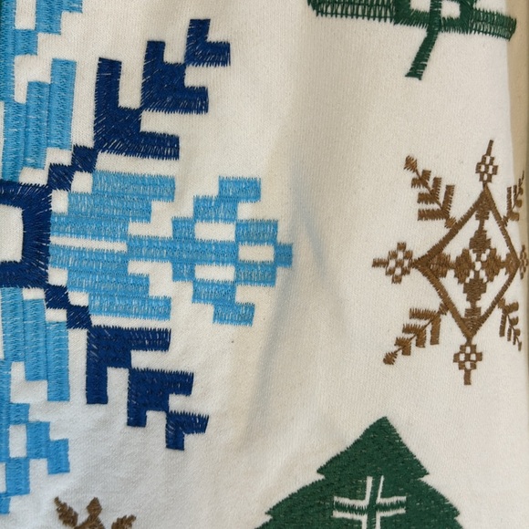 Round Two Multicolor Knit Collection Hooded SweatShirt Size Large - Picture 9 of 9